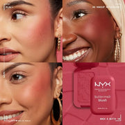 NYX PROFESSIONAL MAKEUP Buttermelt Powder Blush, Fade and Transfer-Resistant Blush, Up to 12HR Make Up Wear, Vegan Formula...