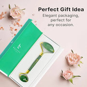 Beauty by Earth Jade Roller for Face - Smoothes Fine Lines & Wrinkles, Face Massager Skin Care Tools with Small Eye Roller...