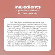 Lip Potion Aqua Glow No.9 Coco Milk | Hydrating, Non-Sticky Gloss with Sheer Radiance | 0.3 Oz - Product Image