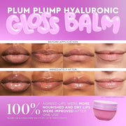 Glow Recipe Hyaluronic Acid Plumping Lip Balm for Women & Men - Clear, Hydrating High-Shine Gloss + Overnight Dry Lips Tre...