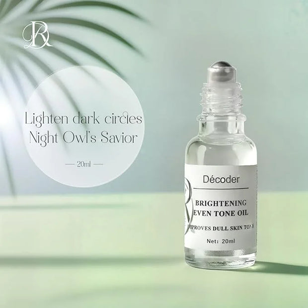 Decoder Eye Serum Oil for Dark Circles and Dullness - Nourishing Eye Skin Care Essence with Jojoba Oil, Squalane, Shea But...