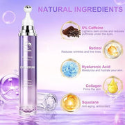 Caffeine Eye Cream for Dark Circles Under Eye Serum Eye Treatment for Wrinkles Fine Lines, Retinol Eye Cream for Puffiness...