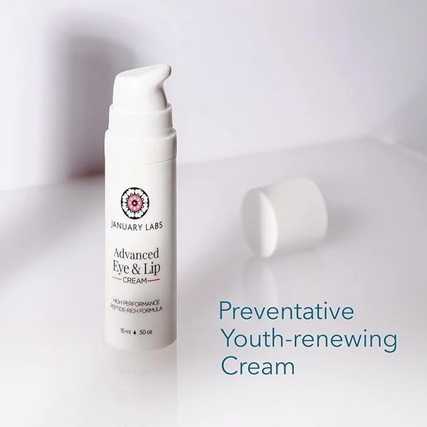 Advanced Eye and Lip Cream, High-Performance Eye Cream for Dark Circles and Puffiness, Nourishing Lip and Under Eye Cream ...