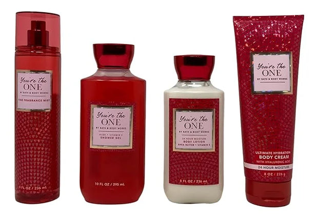 Bath & Body Works You're the One - Deluxe Gift Set - Body Lotion - Body Cream - Fine Fragrance Mist and Shower Gel - Full ...