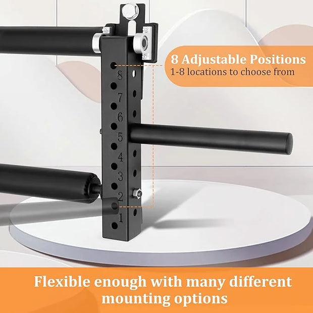 18mm Power Rack Mounted Leg Extension and Curl - Product Image