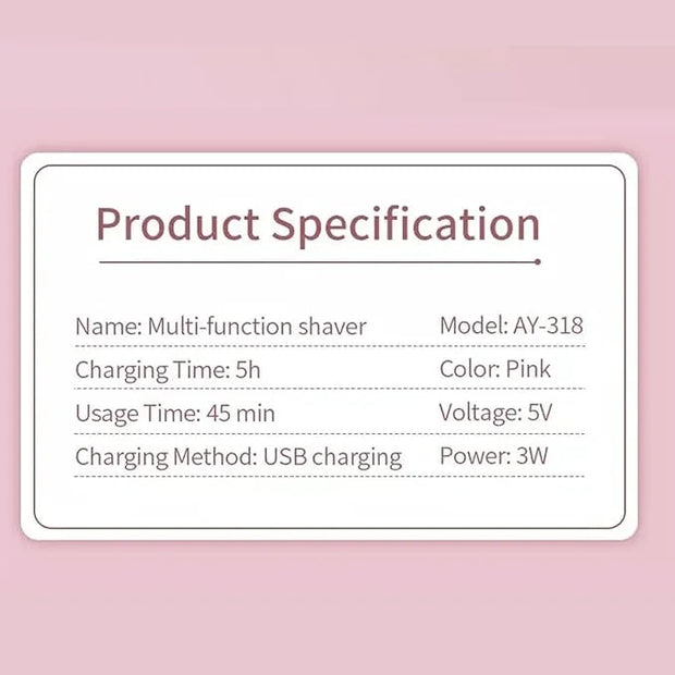 Electric Razor for Women Facial Hair Removal and 4 in 1, Bikini Trimmer Pubic Underarms Painless Nose Eyebrow Body Leg Hai...