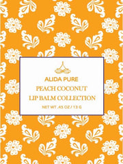 Peach Coconut Lip Balm Collection, Vegan Lips,