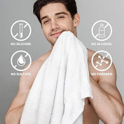 Gift Baskets for Men Body Wash Set Body & Earth Leathers Mens Bath Set with Body Lotion, Face Wash, Shower Gel, Bubble Bat...