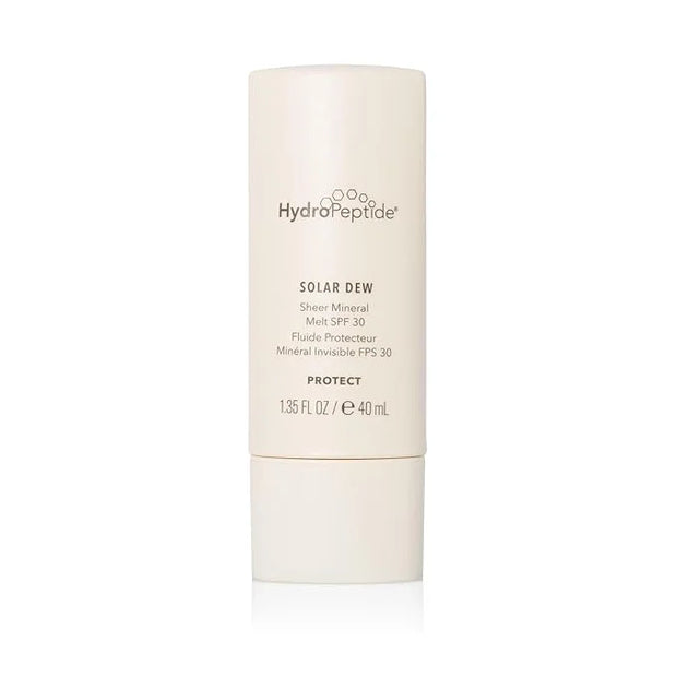 HydroPeptide Solar Dew Sheer Mineral Melt SPF30 Facial Moisturizer, Sunscreen & Primer, 1.35 Ounce
