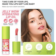 Beauty Glazed Big Brush Head Lip Oil, Ultra-Hydrating & Nourishing, Smooth Glossy Finish Lip Glow Oil, Shiny and Vegan Tin...