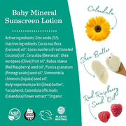 Earth Mama Baby Mineral Sunscreen Lotion SPF 40 | Reef Safe, Non-Nano Zinc, Natural Water Resistant Sun Cream for Babies, ...