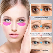 5 Pairs Silicone Under Eye Patches, Reusable Under Eye Mask Pad, Lower Lash Isolation Pads Skin Care Beauty Tool for Reduc...