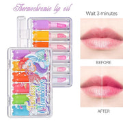 Lip Oil Tinted, Joyeee 6pcs Moisturizing Lip Glow Moisturizing