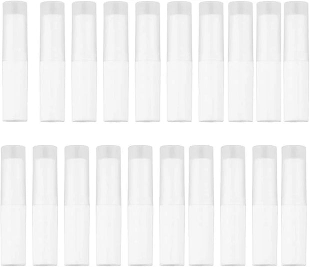 24PCS/4g White Empty Lipstick Lip Balm Balms