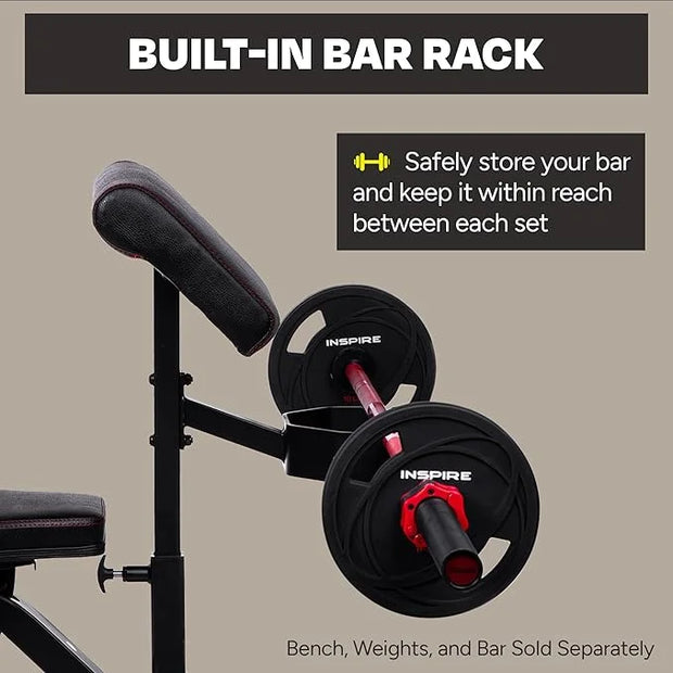 Inspire Fitness Preacher Curl Attachment - Bench Attachment FT1 Bench - Product Image