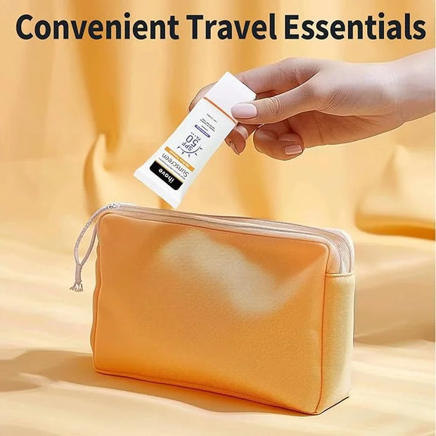 iHave Face Sunscreen, Travel Size SPF 50 Sunscreen with Broad Spectrum UVA UVB Protection, Oil-Free Fast-Absorbing Sunbloc...