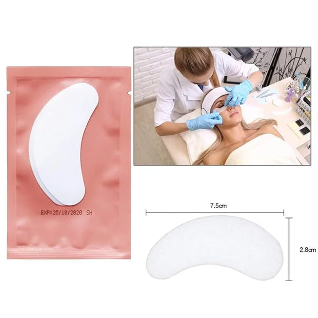 Under Eye Pads, Lint Free Lash Extension Eye Gel Patches for Beauty Salon False Eyelash Extensions Grafting, Hydrogel Eye ...