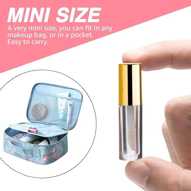 AMORIX 50PCS Mini 1.2ml Lip Gloss Tubes with Wand Empty Lip Gloss Containers Refillable Travel Lip Balm Tubes for Samples ...