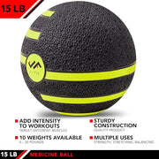 JFIT Medicine Exercise Ball with Dual Texture - Product Image