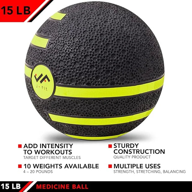 JFIT Medicine Exercise Ball with Dual Texture - Product Image