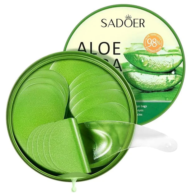 Under Eye Mask, 60 PCS Aloe Vera Under Eye Patches for Dark Circles, Eye Puffiness & Dark Circles Treatment,Under Eye Gel ...