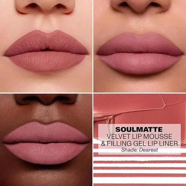 Morphe Soulmatte Velvet Lip Mousse Matte Lipstick - Air-Whipped, Soft Matte Lip Makeup with Vitamin E to Hydrate, Soften a...