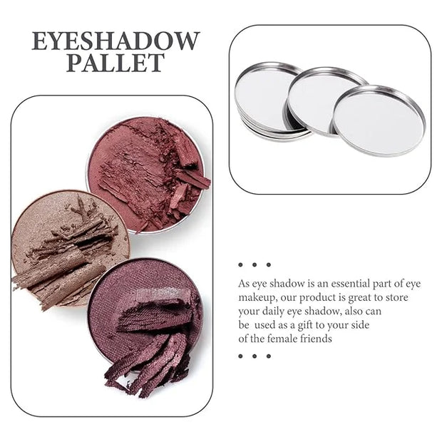 20pcs Metal Makeup Eyeshadow Jars Pan Palettes Tin