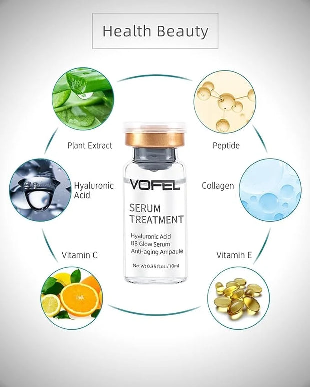 Hyaluronic Acid Serum for Microneedling Serum Ampoules for Face BB Glow Starter Kit 0.35 oz 4 Vials - Product Image