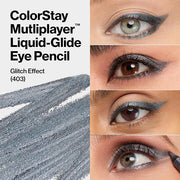 REVLON ColorStay Multiplayer Liquid-Glide Eye Pencil, Multi-Use Makeup With Blending Brush, Blends Then Sets, Creamy Textu...