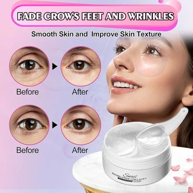 Under Eye Mask, 60 PCS Under Eye Patches for Dark Circles,Gel Pads Puffiness & Dark Circles Treatment,Reduces Wrinkles & F...