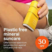 ATTITUDE Mineral Sunscreen Stick with Zinc Oxide, SPF 30, EWG Verified, Plastic-Free, Broad Spectrum UVA/UVB Protection, D...