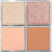 Palladio Eyeshadow Quads, Velvety Pigmented Blendable Matte, Metallic & Shimmer Finishes, Creamy Formula, Four Way Quad Ey...