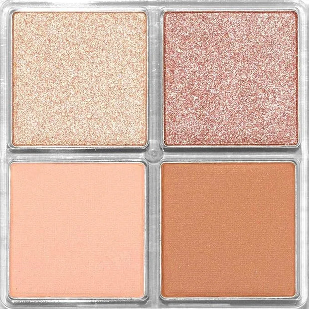 Palladio Eyeshadow Quads, Velvety Pigmented Blendable Matte, Metallic & Shimmer Finishes, Creamy Formula, Four Way Quad Ey...