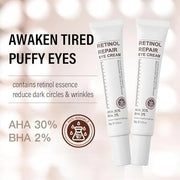 Magic Retinol Eye Cream for Dark Circles Puffiness and Bags Under Eyes, Instant Results Firm Eye Tightener Reduce Fine Lin...