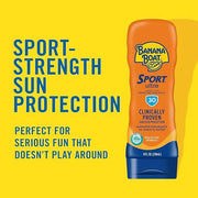 Banana Boat Water Resistant Sport Performance Broad Spectrum SPF 30 Sunscreen Lotion, Swim Splash Sport - Up to 80 Minutes...