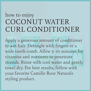 Camille Rose Coconut Water Curl Conditioner with Natural Coconut, Rosemary, & Castor Oils to Hydrate and Detangle, for Cur...