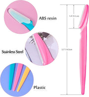 72 Pcs Eyebrow Razor, Multipurpose Exfoliating Dermaplaning Tool Razors Facial Razor Eyebrow Shaper with Precision Cover f...