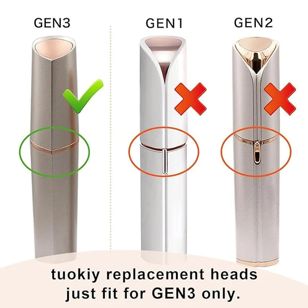 Generation 3 Replacement Heads for Finishing Touch Flawless Facial Hair Remover, Double Precision Replacement Blades Heads...