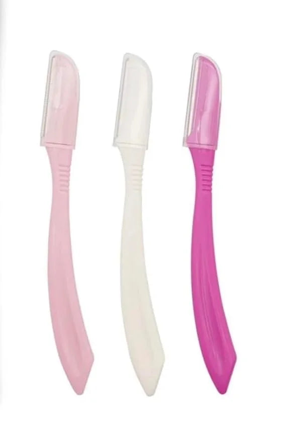Eyebrow And Facial Razor With Precision Cover-3 Count Dermaplaning Razor For Women - Product Image