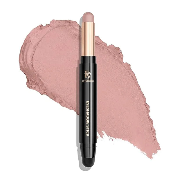 FV Long Lasting Cream Eyeshadow Stick, Waterproof & High Pigmented Eye Shadow Sticks Duo with Blending Sponge, Crease-Proo...