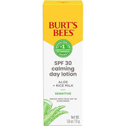BURTS BEES SPF 30 Calming Day Face Lotion With Aloe and Rice Milk for Sensitive Skin, Sunscreen Face Lotion Soothes Rednes...