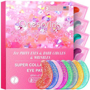 Under Eye Patches (24 Pairs) - Eye Gel Pads for Wrinkles, Puffy Eyes, Dark Circles, Eye Bags, Natural Collagen Eye Gels Pa...