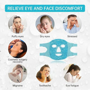 ZNÖCUETÖD Bundle of Cooling Face Mask Ice Face Mask for Puffy Face and Microwaveable Heat Eye Mask for Dry Eyes, Puffy Eye...