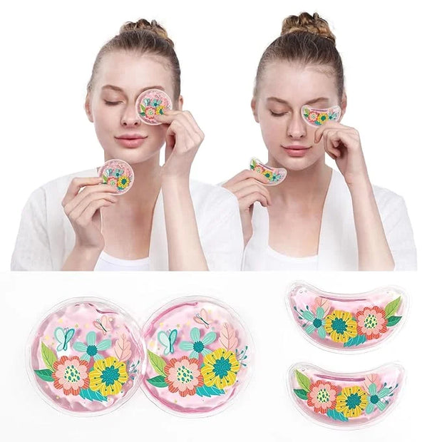 ZNÖCUETÖD Reusable Gel Eye Pads for Puffiness & Dark Circles - Cold/Warm Therapy Compress with Cooling Under Eye Patches, ...