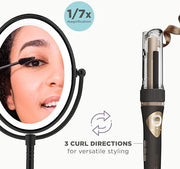 Conair Limited Edition Bundle | INFINITIPRO by CONAIR Curl Secret Automatic Curling Iron in 3/4-inch Barrel - and - Conair...