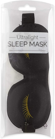 Bucky Ultralight & Comfortable Contoured Sleep Eye Mask, Gold Eyelash, One Size,5824 - Product Image