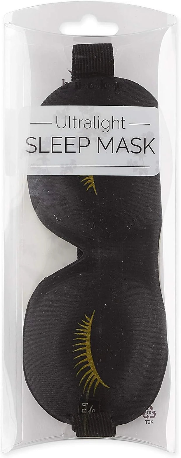 Bucky Ultralight & Comfortable Contoured Sleep Eye Mask, Gold Eyelash, One Size,5824 - Product Image