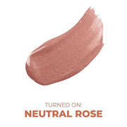 Beauty For Real Lip Gloss + Shine, Plumping High Shine Hydrating Gloss, Turned On, Sheer Lip Bite Nude, Light + Mirror, Cr...