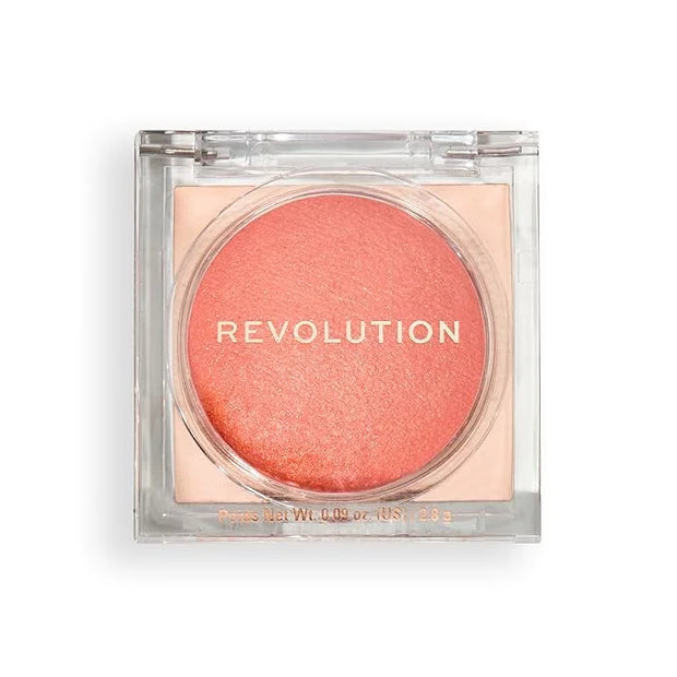 Revolution, Beam Bright Blush, Blendable & Buildable Face Powder Blush, Luminous Finish for Radiant Cheeks, Vegan & Cruelt...