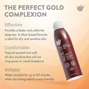 Aloe Up SPF 4 Dark Tanning Oil - Body and Face Tanning Continuous Spray for Outdoor Sun - With Sunscreen, Pure Aloe Vera, ...